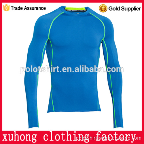 contrast piping latest design mens fitness compression t shirt